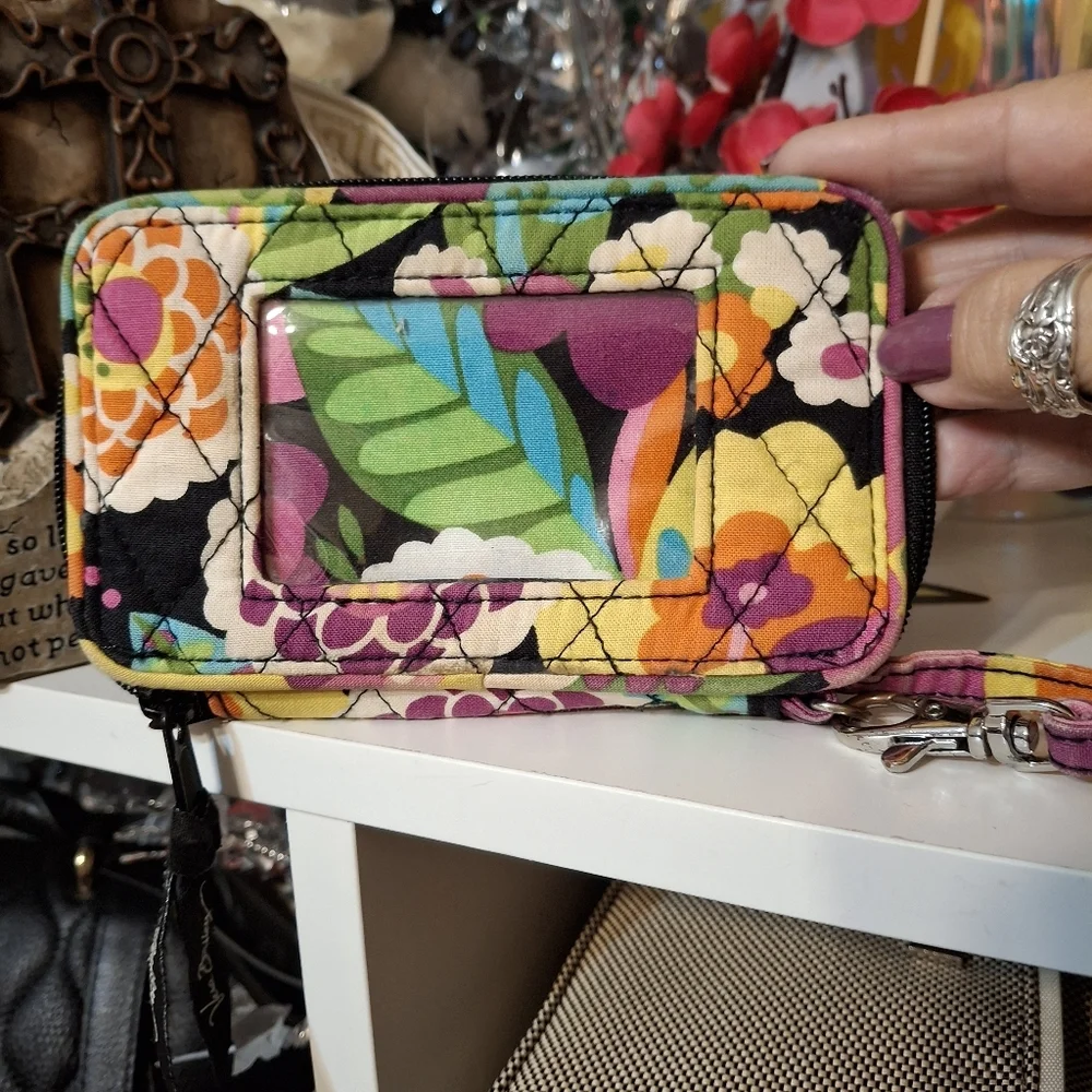 Vera Bradley floral colorful wallet wristlet - Picture 2 of 5